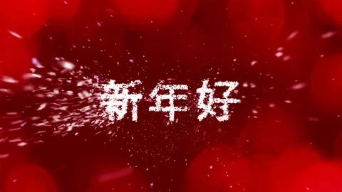 Chinesse New Year Greetings Stock Footage 102062662