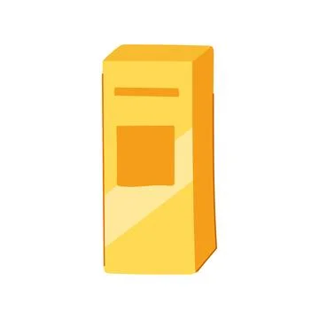 Chingot gold bar cartoon vector illustration Stock Illustration