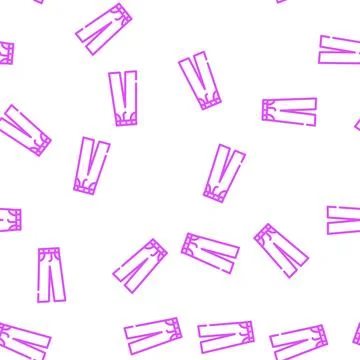 Chino pants clothes vector seamless pattern 스톡 일러스트
