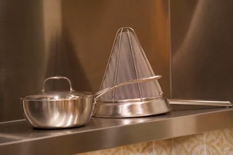 Chinoise strainer Stock Photos