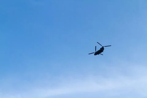 A Chinook in flight Stock Photos