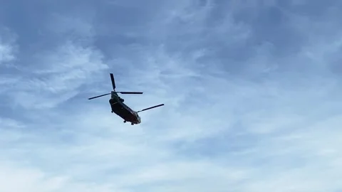Chinook helicopter in flight Stock-Footage 292010206