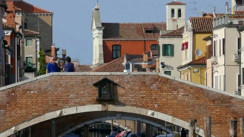 Chioggia - A bridge Stock Footage 72925549
