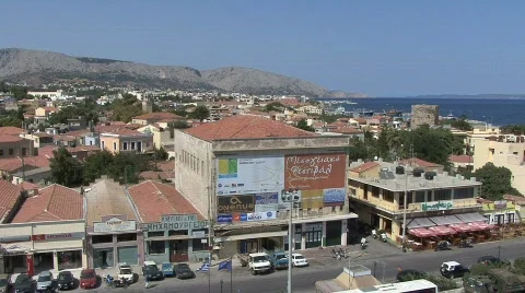 Chios town Stock Footage 690811