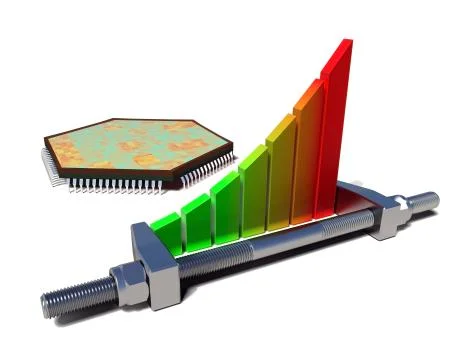 Chip and chart Stock Illustration