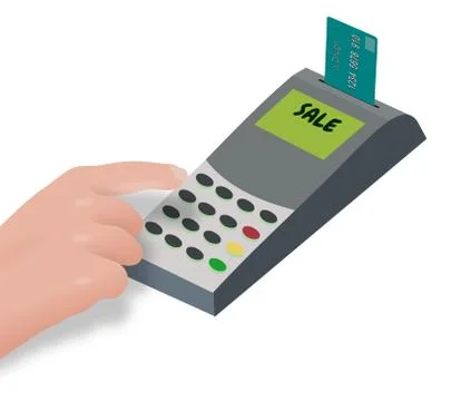 Chip and Pin Stock Illustration