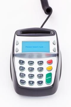 Chip and pin machine Stock Photos