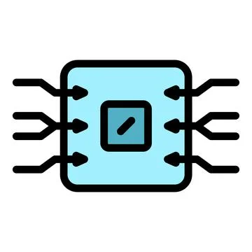 Chip backup icon vector flat イラスト素材