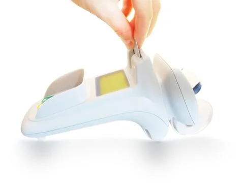 Chip card payment Stock Photos
