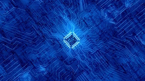 Chip circuit technology background Stock-Footage 288286302