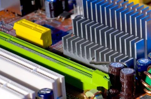 Chip for a computer chip for a computer with various elements Copyright: x... Stock Photos