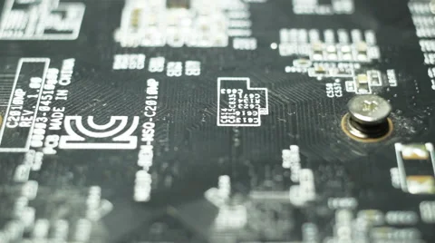 Chip of computer, macro Internet and IT  Vidéo 61246687