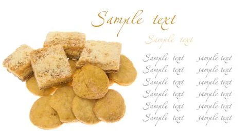 Chip cookie isolated on white background Stockillustratie