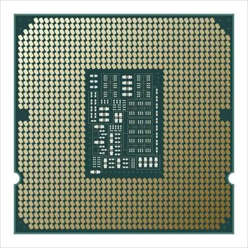 Chip CPU design. Perfect for illustrating concepts related to programming 스톡 일러스트