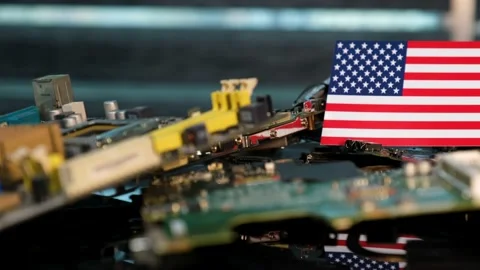 The Chip Crisis, The World's Big Problem Video stock 219801667