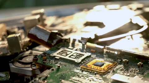 The Chip Crisis, The World's Big Problem Video stock 219805522