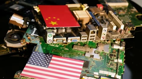 The Chip Crisis, The World's Big Problem 動画素材 219924374