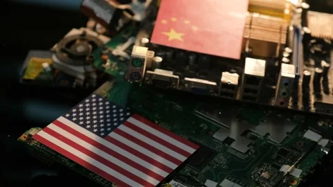 The Chip Crisis, The World's Big Problem Video stock 219926253