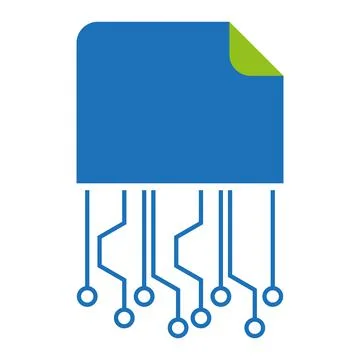 Chip, Data, Data Security, Data Usage, Digital Data, Logo Stock Illustration