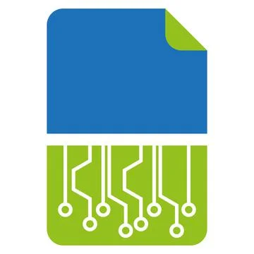 Chip, Data, Data Security, Data Usage, Digital Data, Logo Stock Illustration