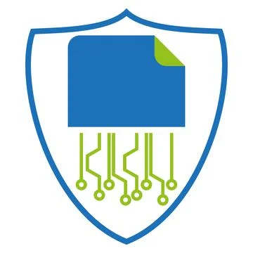 Chip, Data, Data Security, Data Usage, Digital Data, Logo Stock Illustration
