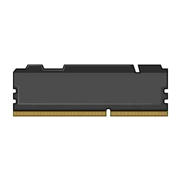 Chip desktop memory cartoon vector illustration Stock-Illustration