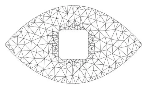 Chip Eye Retina Polygonal Frame Vector Mesh Illustration Illustrazione stock