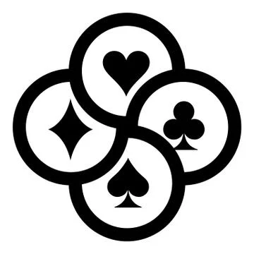 Chip icon, simple black style 스톡 일러스트