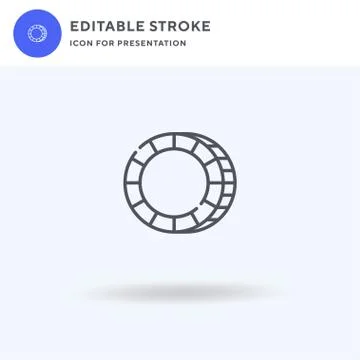 Chip icon vector, filled flat sign, solid pictogram isolated on white, logo 스톡 일러스트