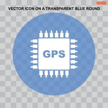 Chip Icon Vector flat design style Stock Illustration