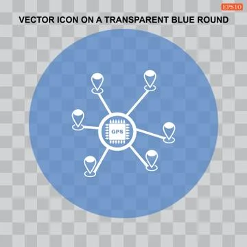 Chip Icon Vector flat design style Illustrazione stock