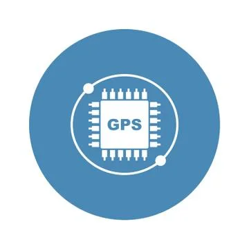 Chip Icon Vector flat design style Stock Illustration