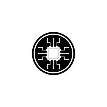 Chip icon vector Stock Illustration