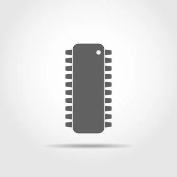 Chip icon. Vector illustration. Illustrazione stock