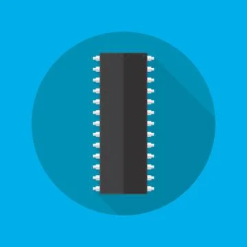 Chip icon. Vector illustration. Stock Illustration