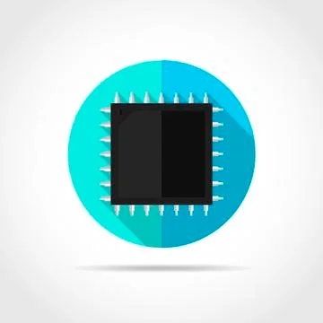 Chip icon. Vector illustration. Stock Illustration