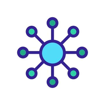 Chip icon vector. Isolated contour symbol illustration Stock Illustration