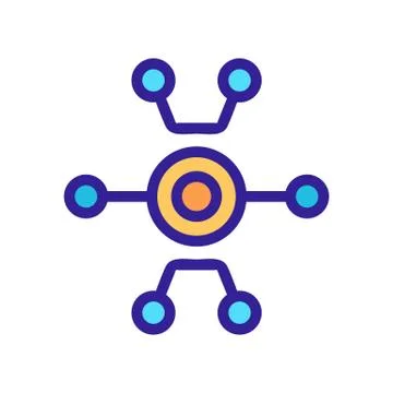 Chip icon vector. Isolated contour symbol illustration Stock Illustration