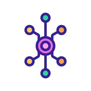 Chip icon vector. Isolated contour symbol illustration Stock Illustration