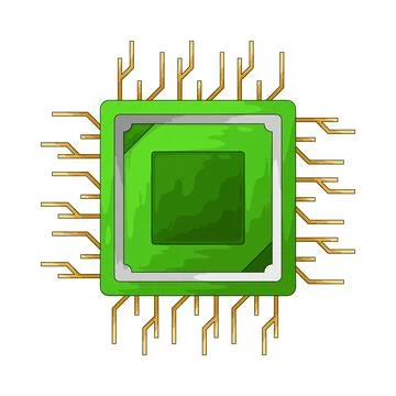Chip illustration Stock Illustration