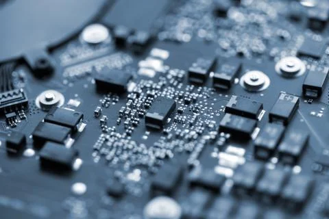 Chip of laptop, closeup 스톡 사진