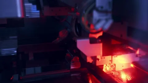 Chip Lithography and Etching Line 4K Stock Footage 340500859