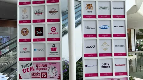 Chip Mong Mall Phnom Penh Cambodia Stock Footage 253515301