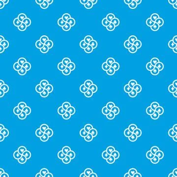 Chip pattern seamless blue Stock Illustration