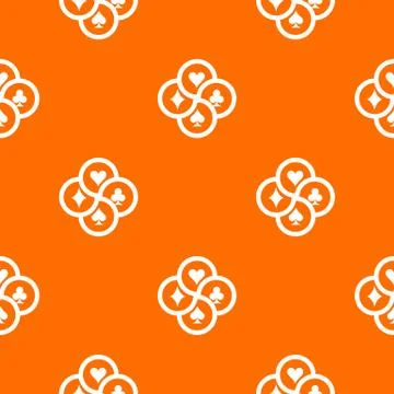 Chip pattern vector orange Illustrazione stock
