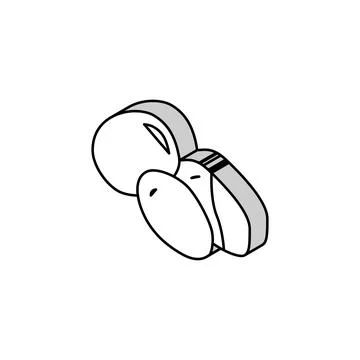 Chip potato vegetable isometric icon vector illustration Illustrazione stock