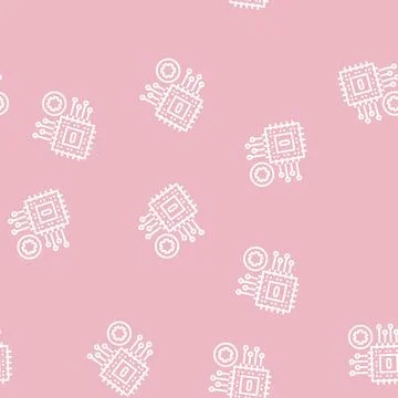 Chip repair line seamless pattern イラスト素材