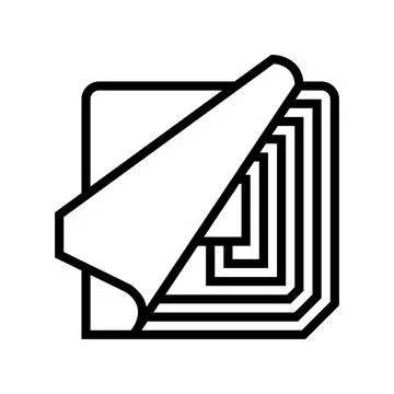 Chip rfid copper wire component line icon vector illustration Stock-Illustration