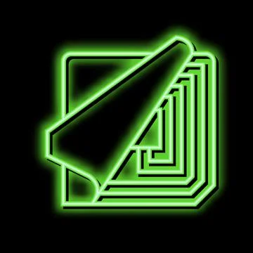 Chip rfid copper wire component neon glow icon illustration Stock-Illustration