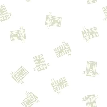 Chip rfid structure glyph seamless pattern 스톡 일러스트